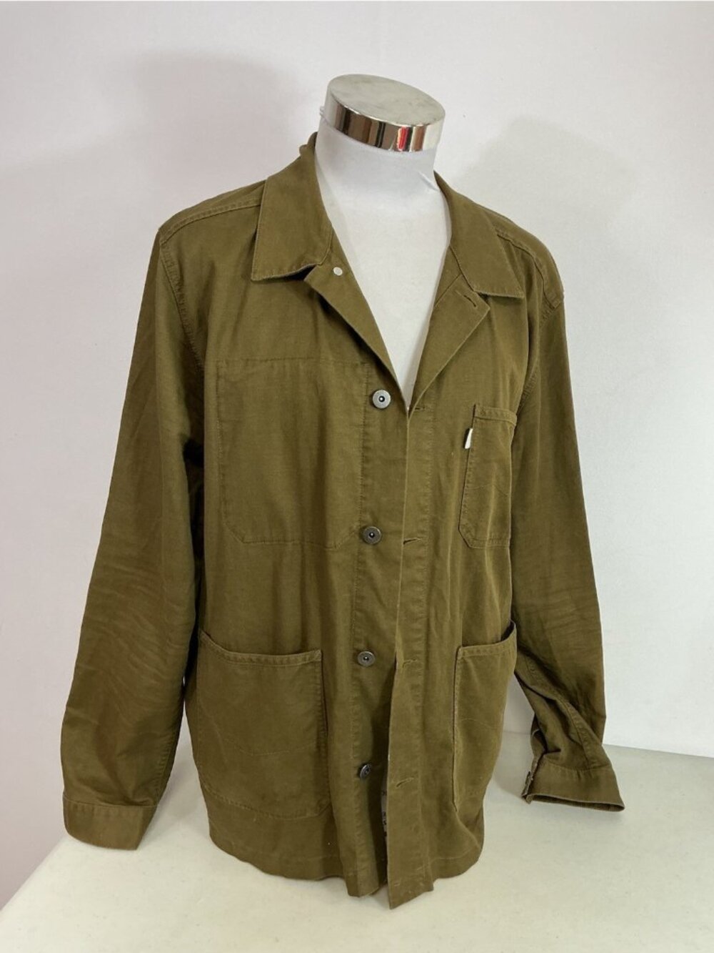 Huckberry Wellen Utility Jacket Green Barn Coat Men’s XXL